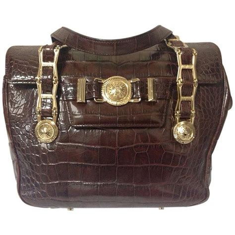 gianni versace bag croc|vintage gianni versace handbags.